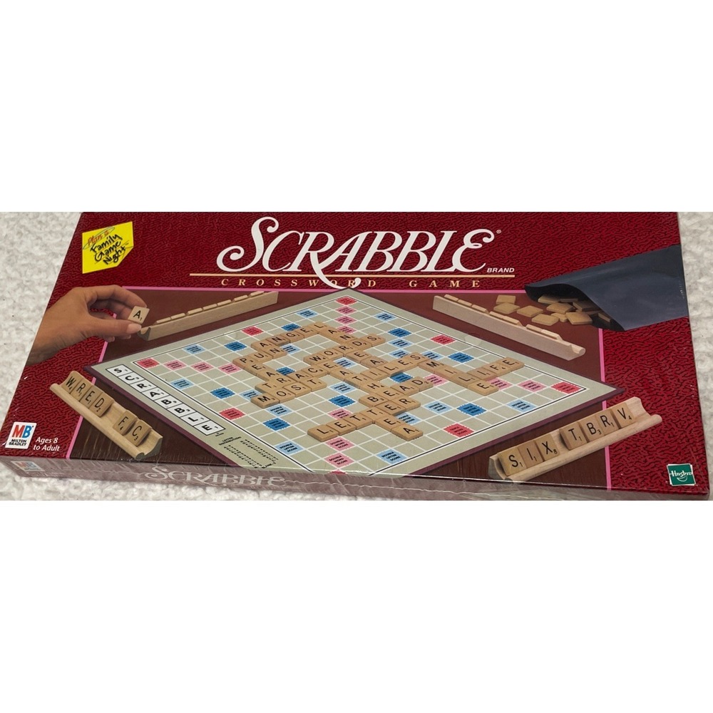 Vintage 1998 Scrabble Crossword Board Game NEW SEALED Milton Bradley #4024